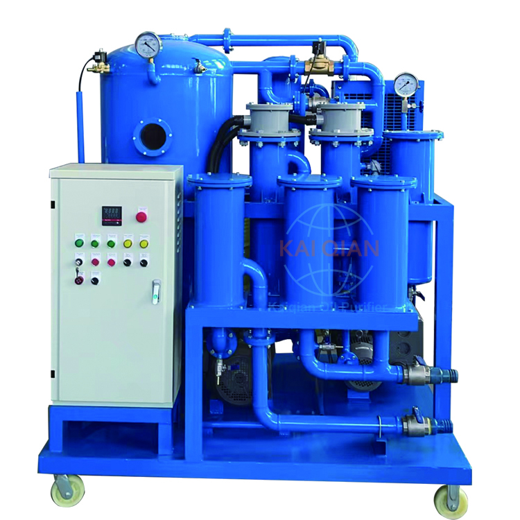 某某電廠雙級真空濾油機(jī)試機(jī)運行現(xiàn)場！